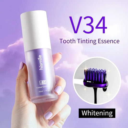 Hismile v34 Color Corrector, Whitening Toothpaste Kit Original